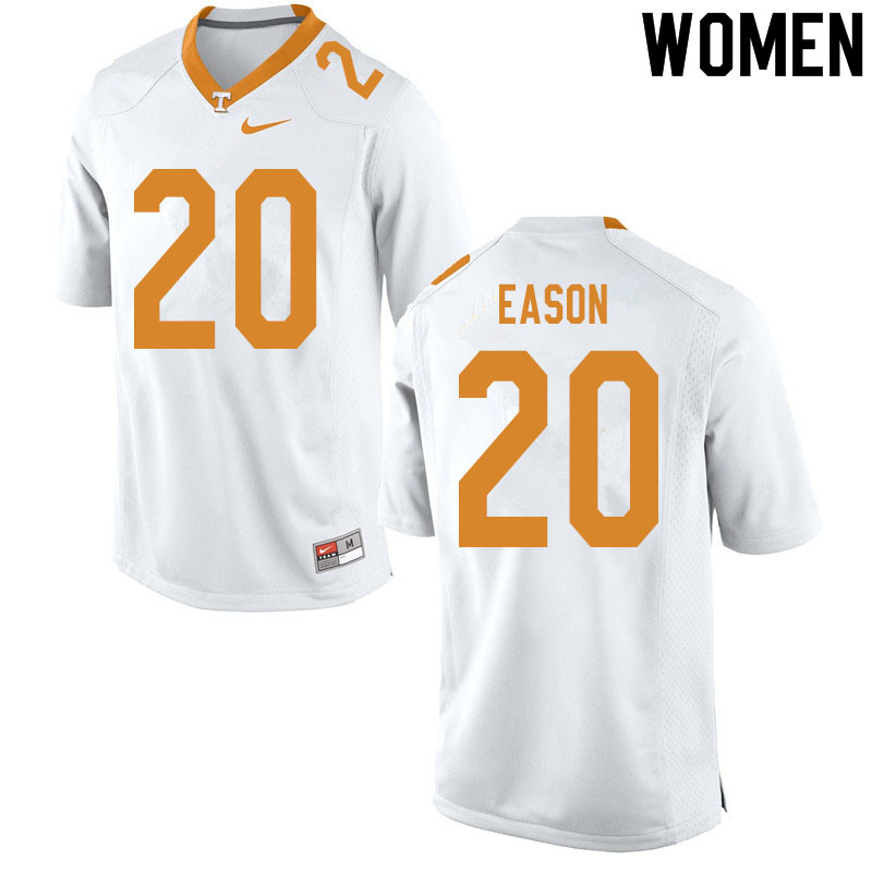 Women #20 Bryson Eason Tennessee Volunteers College Football Jerseys Sale-White